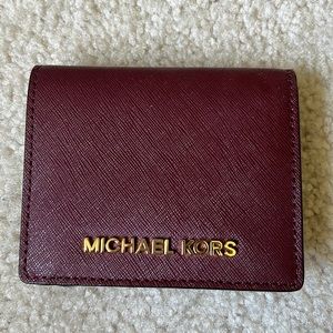 Michael Kors Saffiano Red wallet